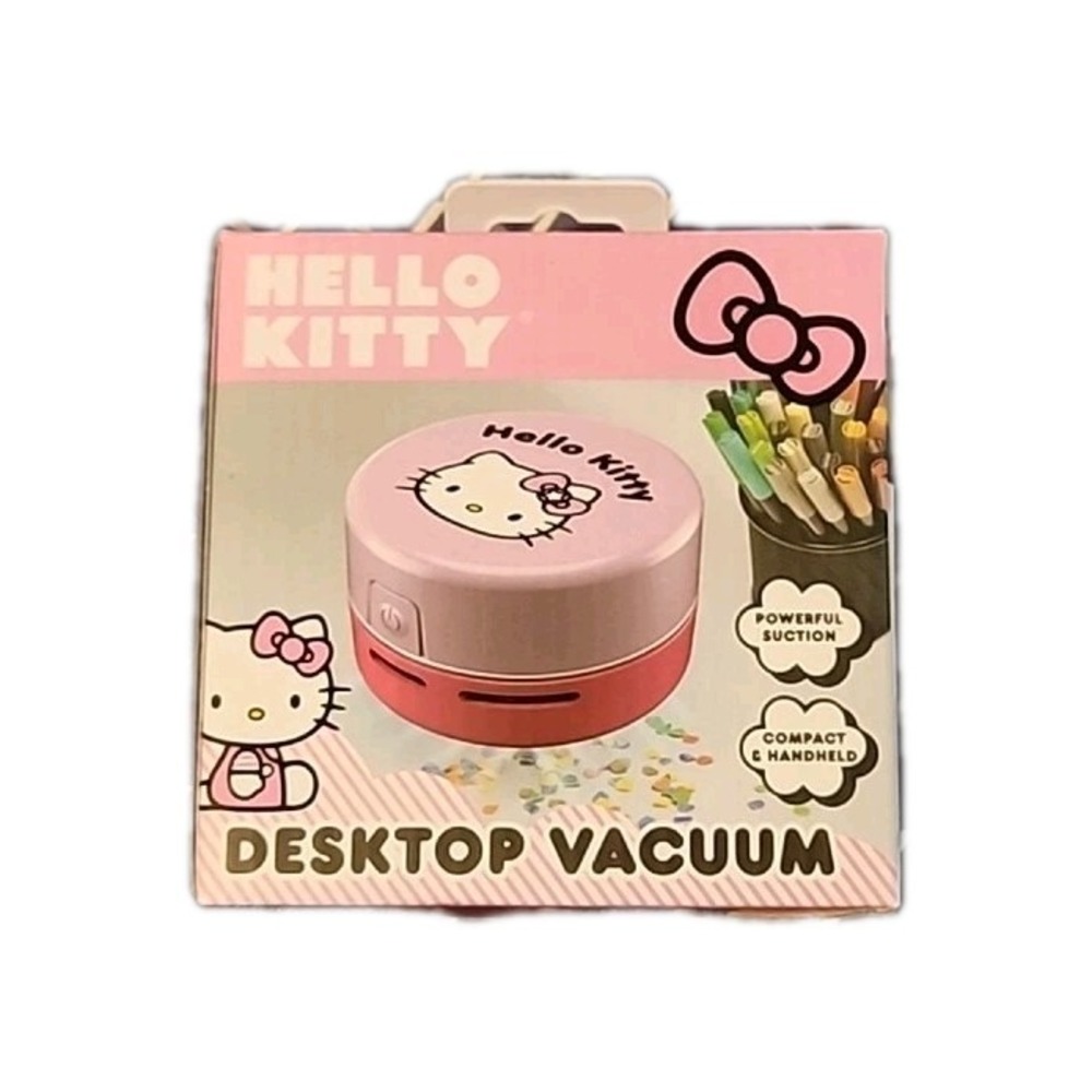Hello Kitty Desktop Vacuum Pink Sanrio Handheld Mini Desk Cleaner HKDKVAC250CFT